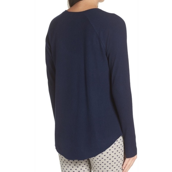 Make + Model BLACK Raglan Ribbed Pocket Tee - Picture 2 of 5